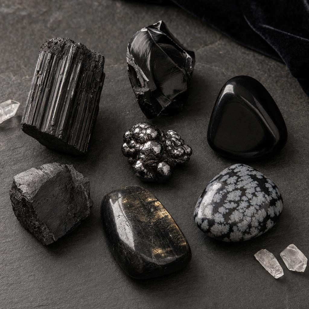 Pietre semipretioase negre: ghid complet de identificare – imagine principală