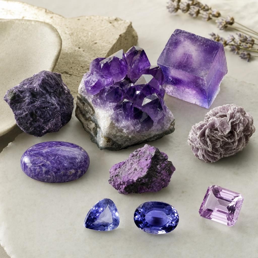 Pietre semipretioase mov si violet: ghid complet – imagine principală
