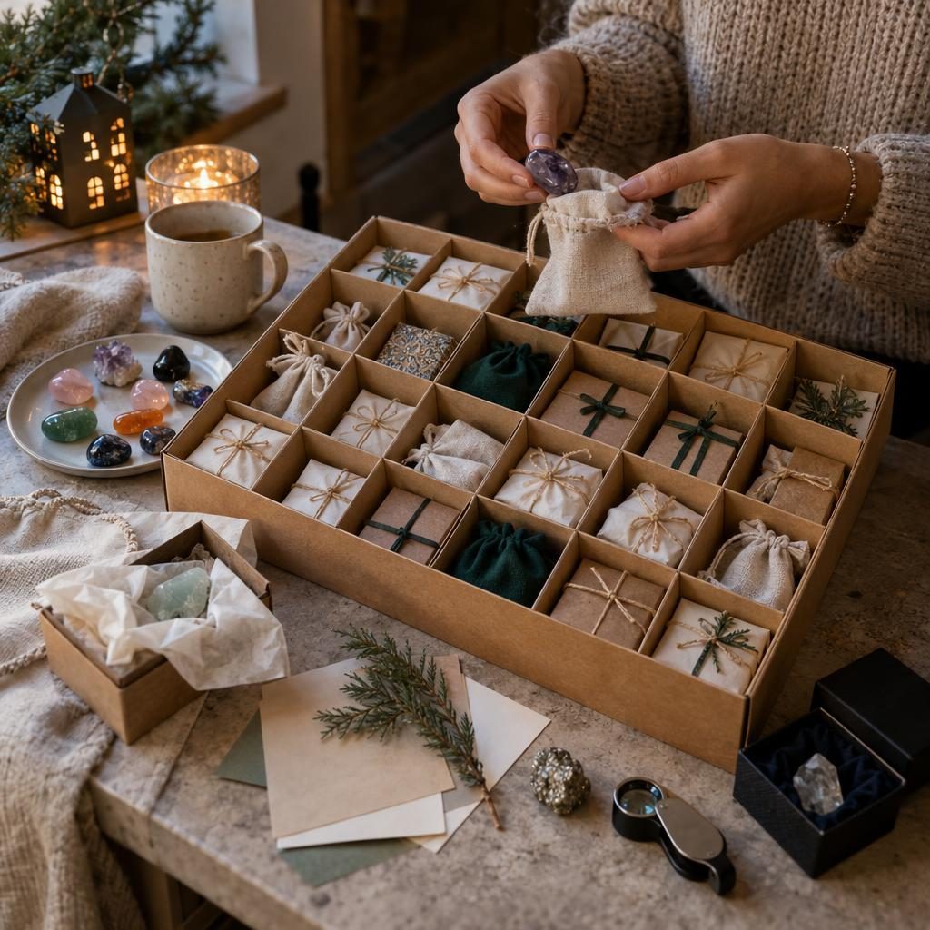 Calendar de Advent cu cristale facut de tine: 24 de surprize – scenă editorială