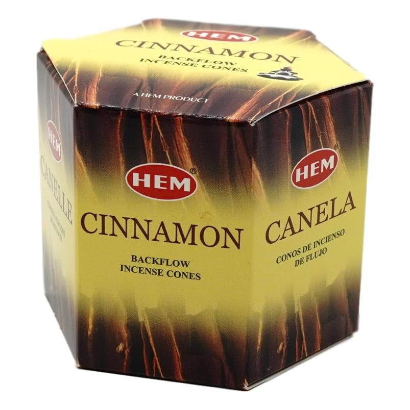 Conuri parfumate hem cinnamon backflow - 40 buc