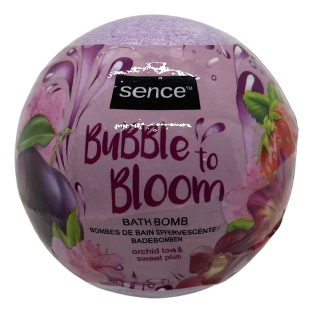 Bomba de baie efervescenta sence beauty orchid love and sweet plum 120g