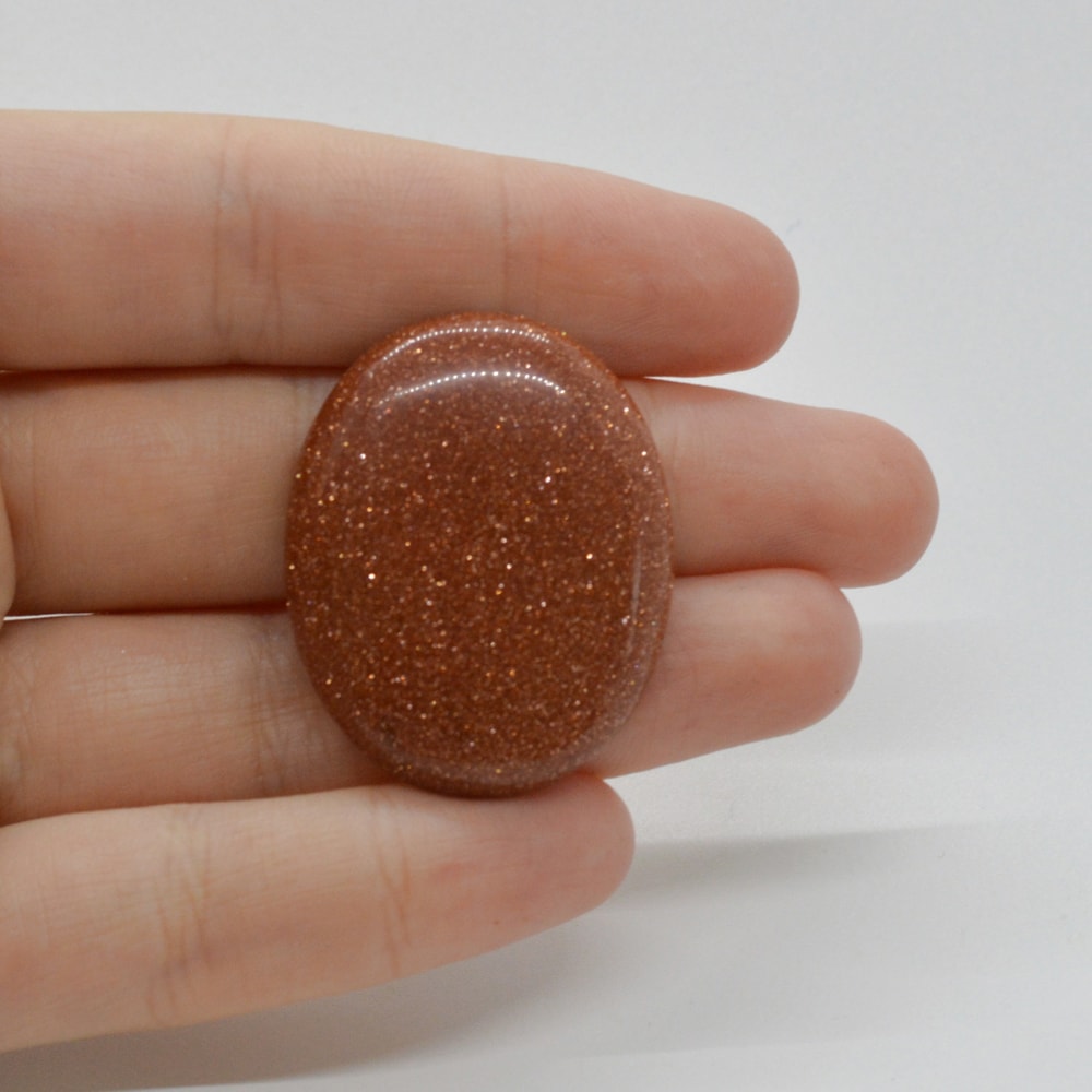 Cabochon goldstone maro 35x28x6mm c131