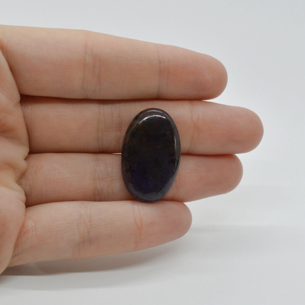 Cabochon iolith sun stone 26x16x5mm c34