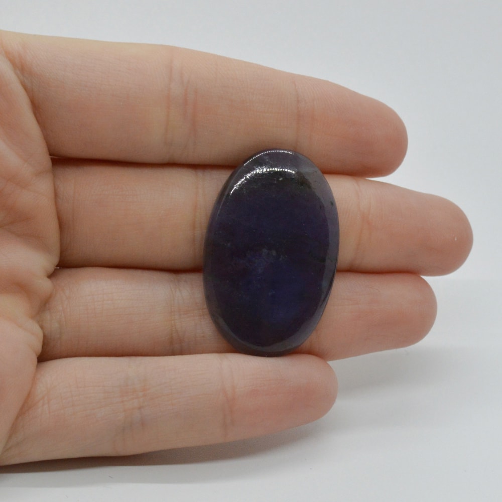 Cabochon iolith sun stone 33x21x4mm c76