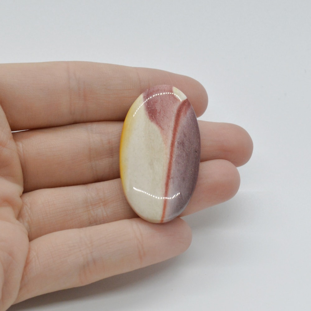 Cabochon mookait 41x23x5mm c14