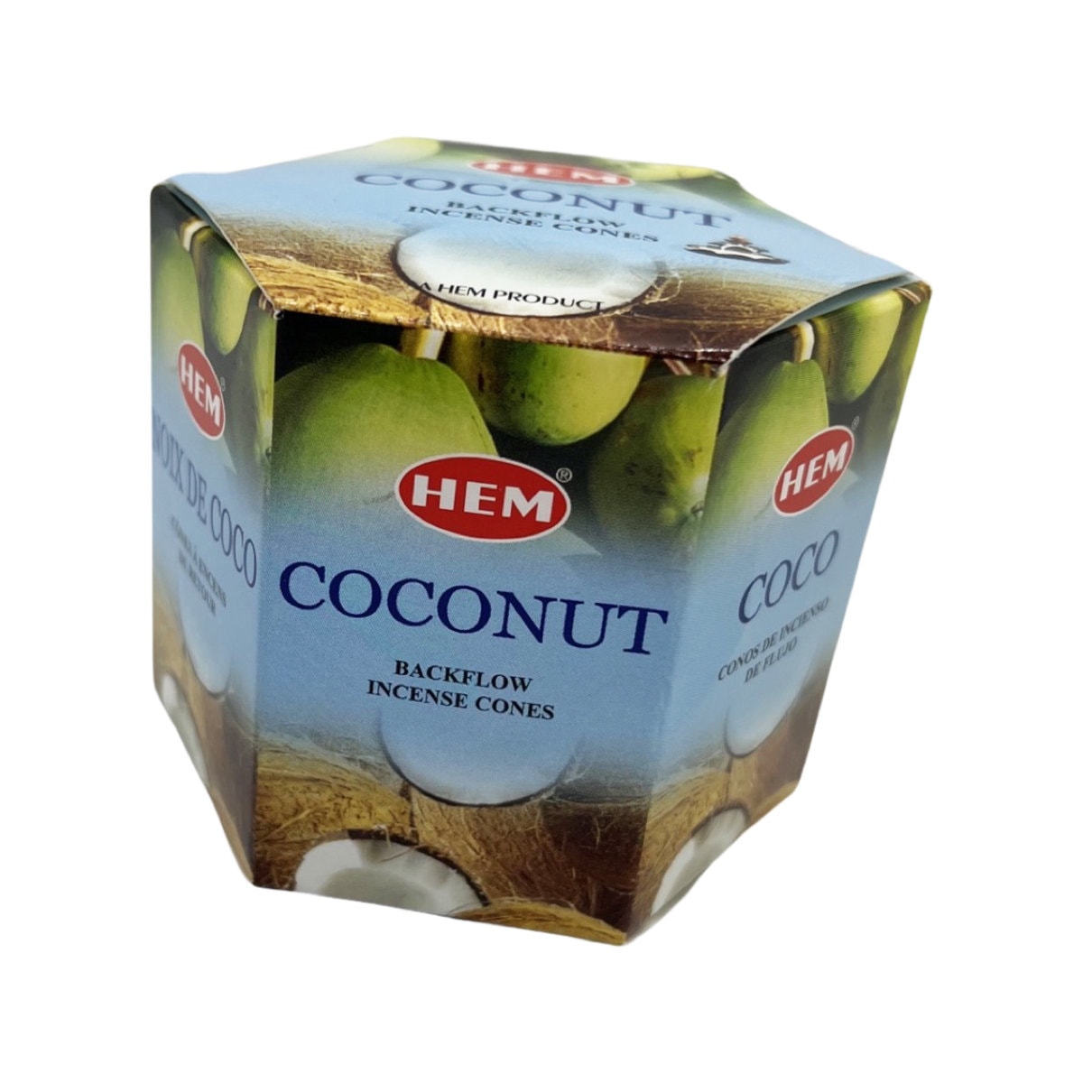 Conuri parfumate hem coconut backflow - 40 buc