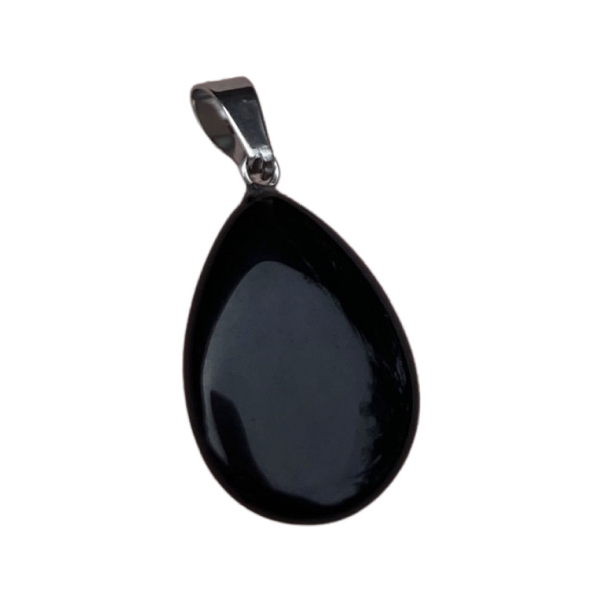 Pandantiv obsidian picatura 30mm
