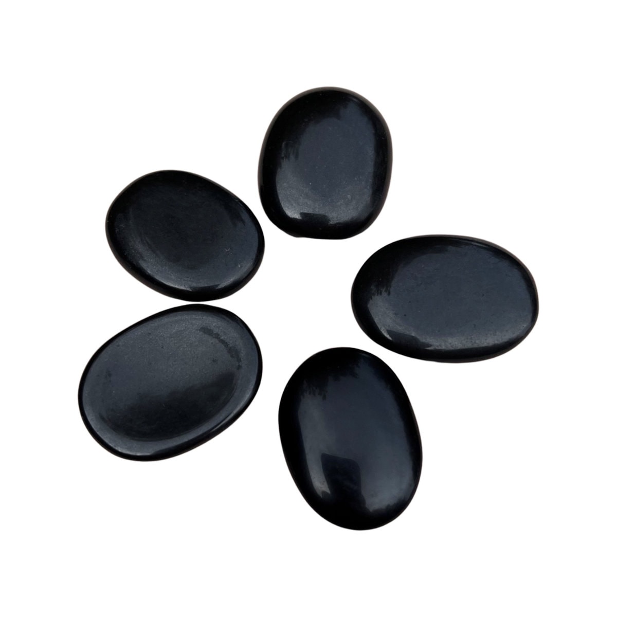 Piatra terapeutica worry stone obsidian 30-40mm