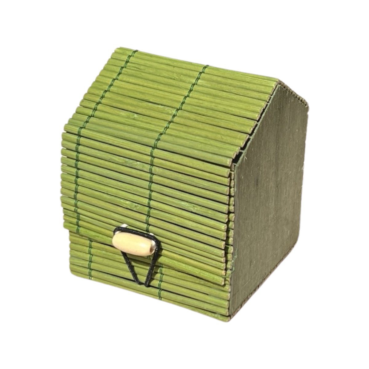 Cutie din bete de bambus cufar verde 70mm