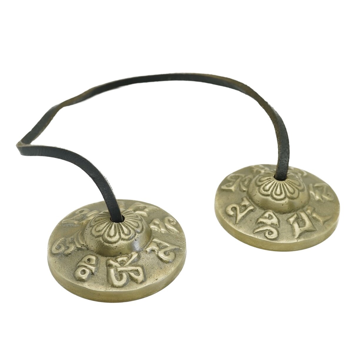 Talgere feng shui din bronz cu 6 ideograme tingsha - 6cm