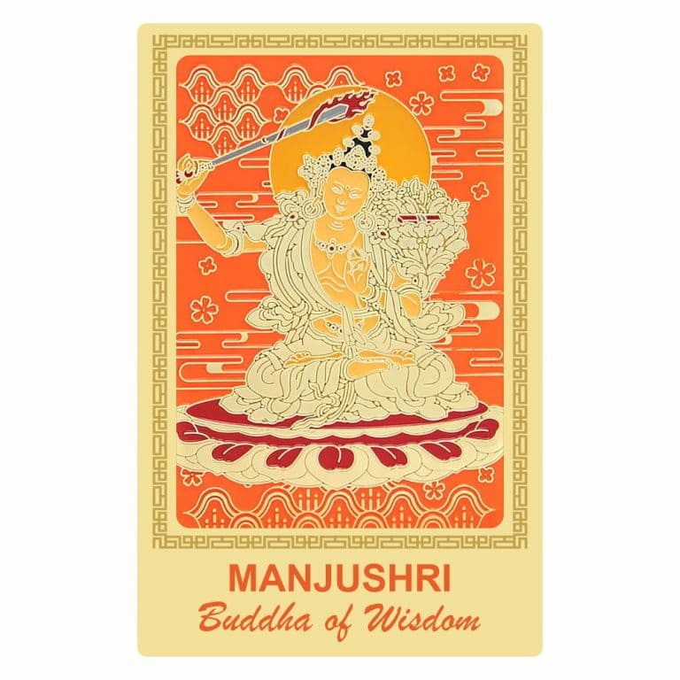 Abtibild sticker pentru intelepciunie si al invataturii cu buddha manjushri 2023