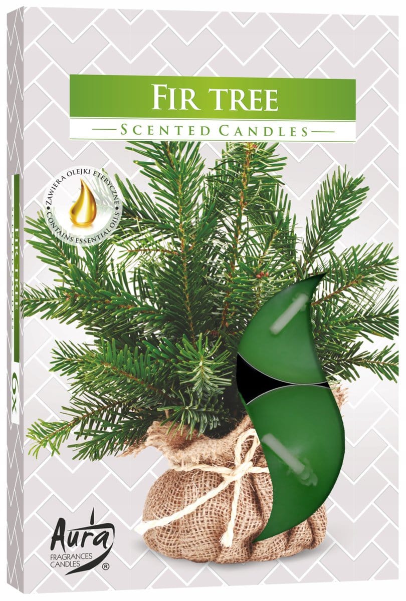 Set 6 pastile lumanari parfumate bispol - fir tree
