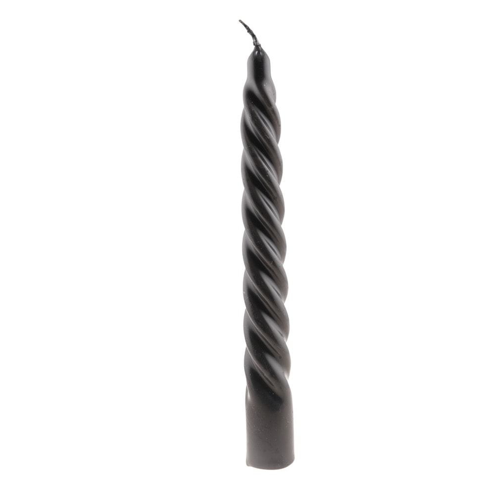 Lumanare din parafina spirala neagra 18cm