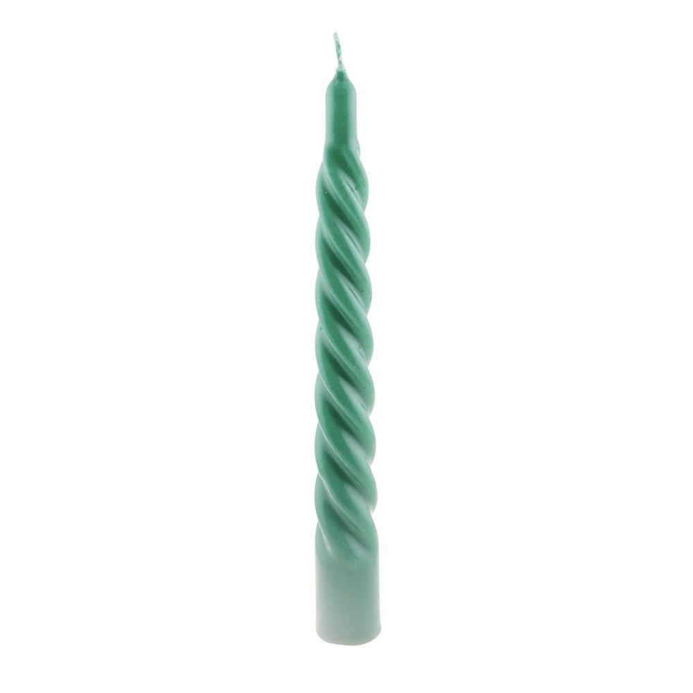 Lumanare din parafina spirala verde 18cm