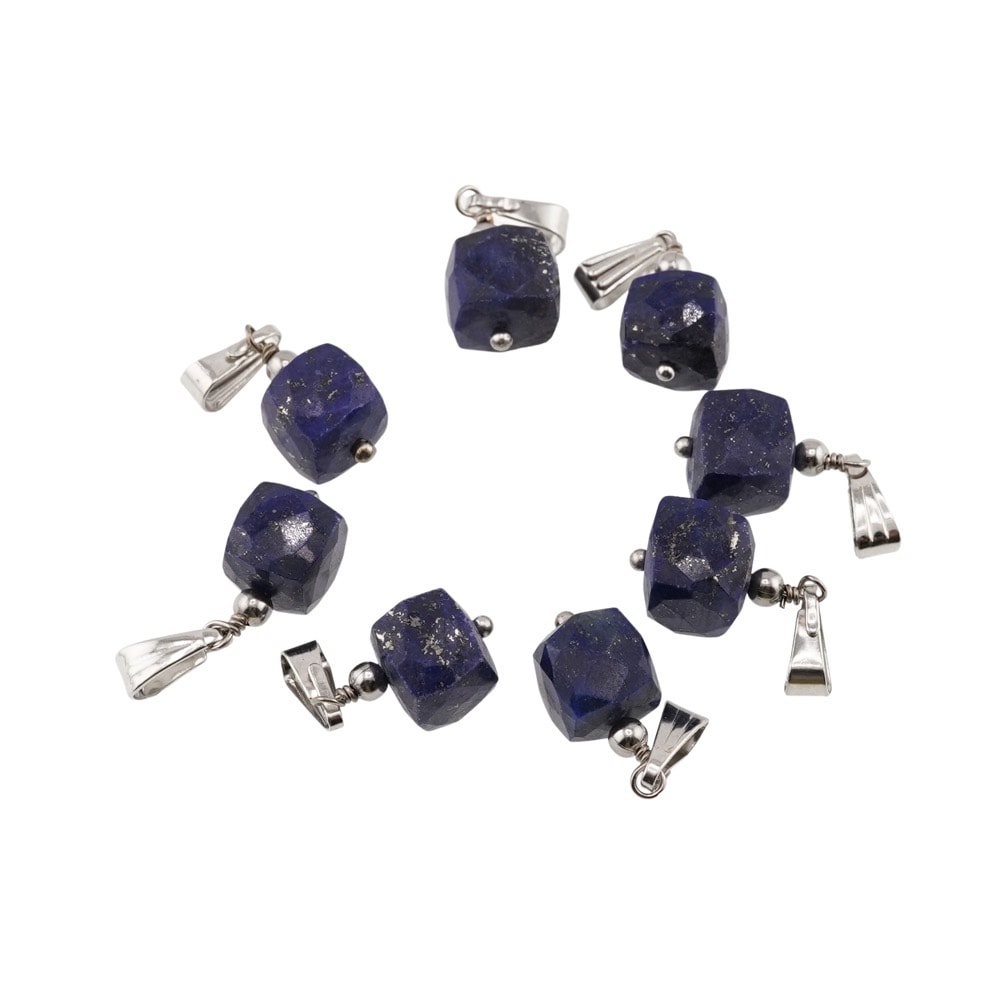 Pandantiv lapis lazuli cub fatetat 8-10mm