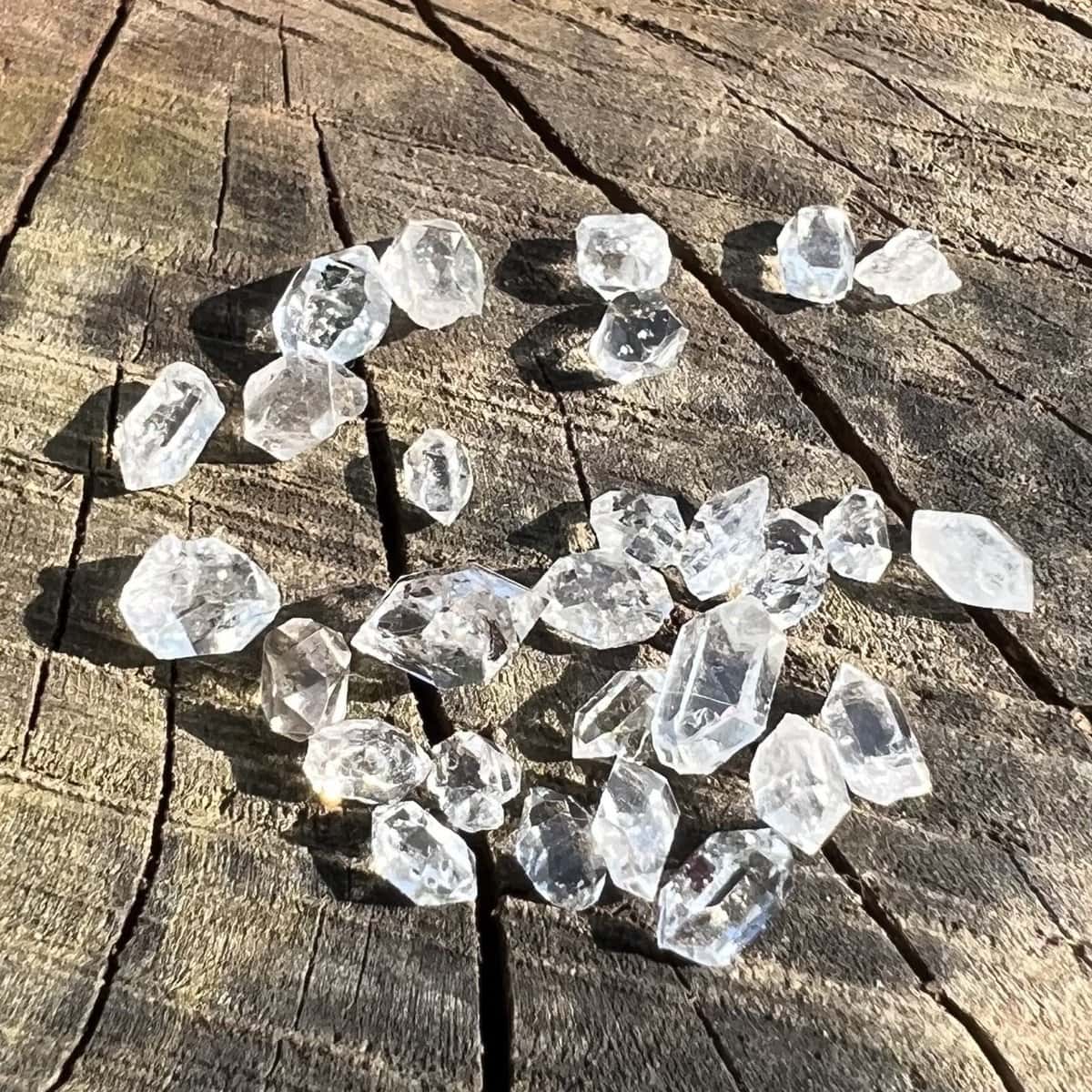 Diamant herkimer a lot 2-6mm 1g
