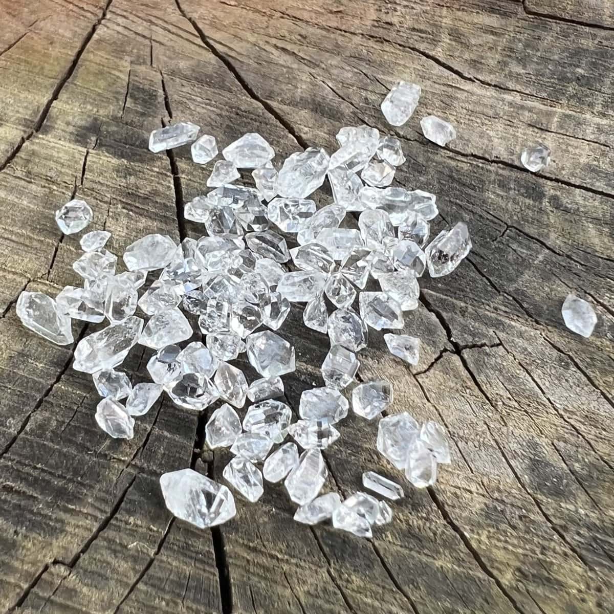 Stonemania Bijou Diamant herkimer a lot 2-6mm 3g