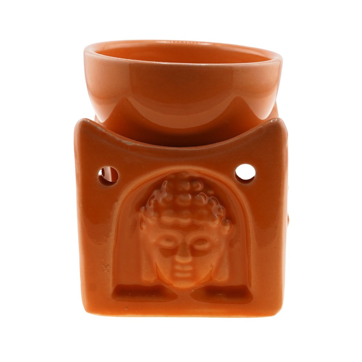 Vas aromaterapie din ceramica buddha portocaliu 82cm