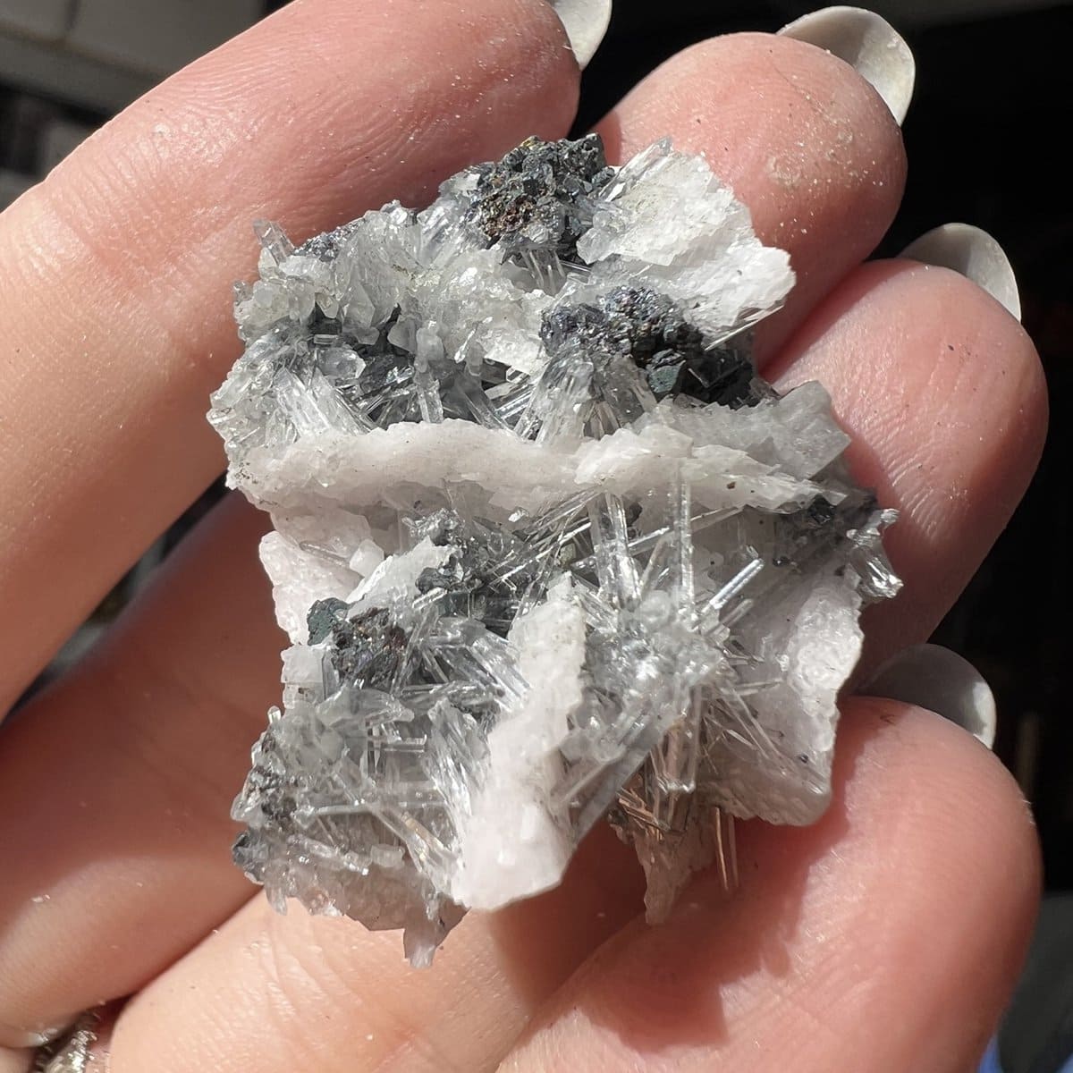 Floare de mina pentru colectie cristal natural unicat c66 lot 2