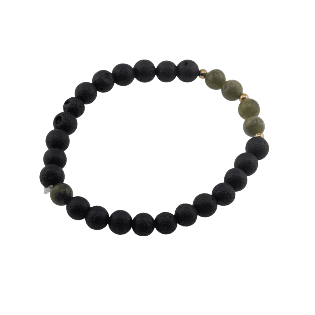 Bracciale Uomo 7 Chakra In Bronzite E Argento - Portafortuna Regolabile - Alessandra Boho