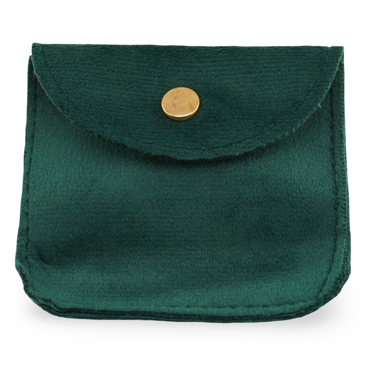 Saculet din catifea pentru bijuterii 8cm - verde