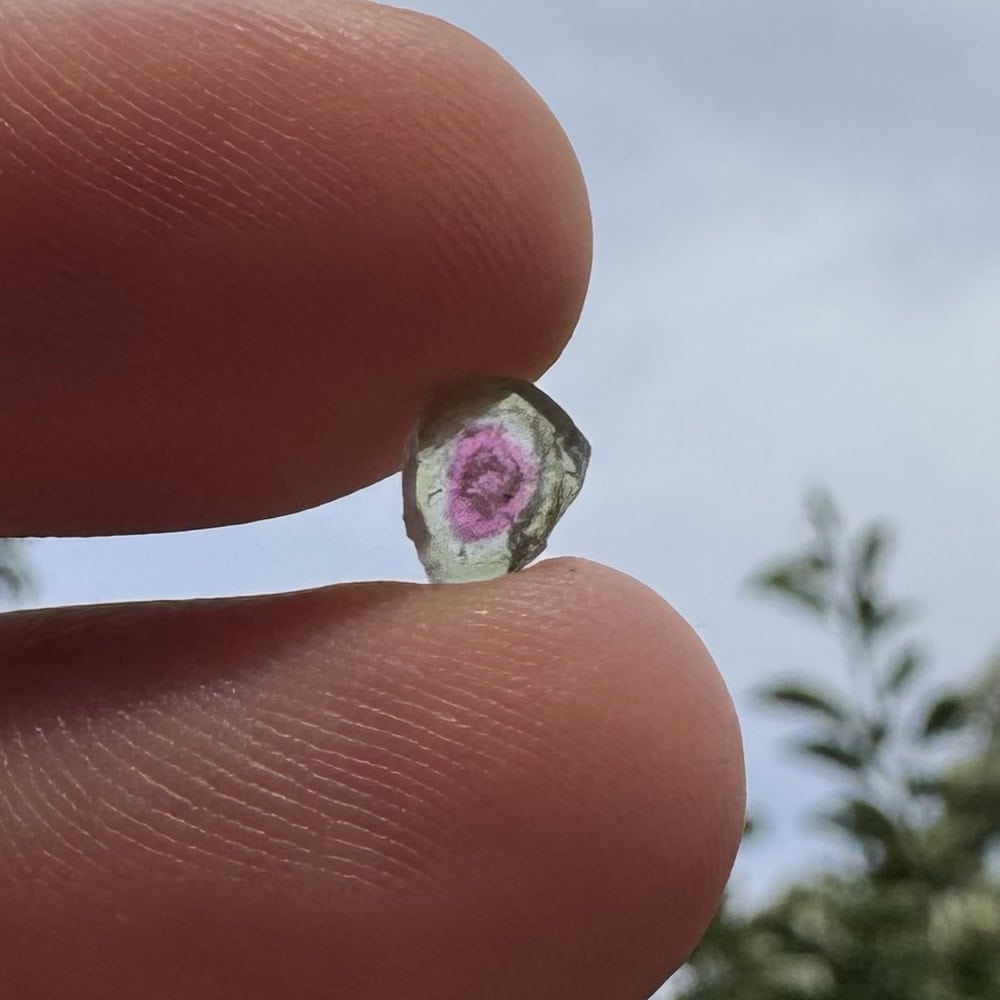Turmalina watermelon cristal natural unicat cod a14 5x3mm 135ct