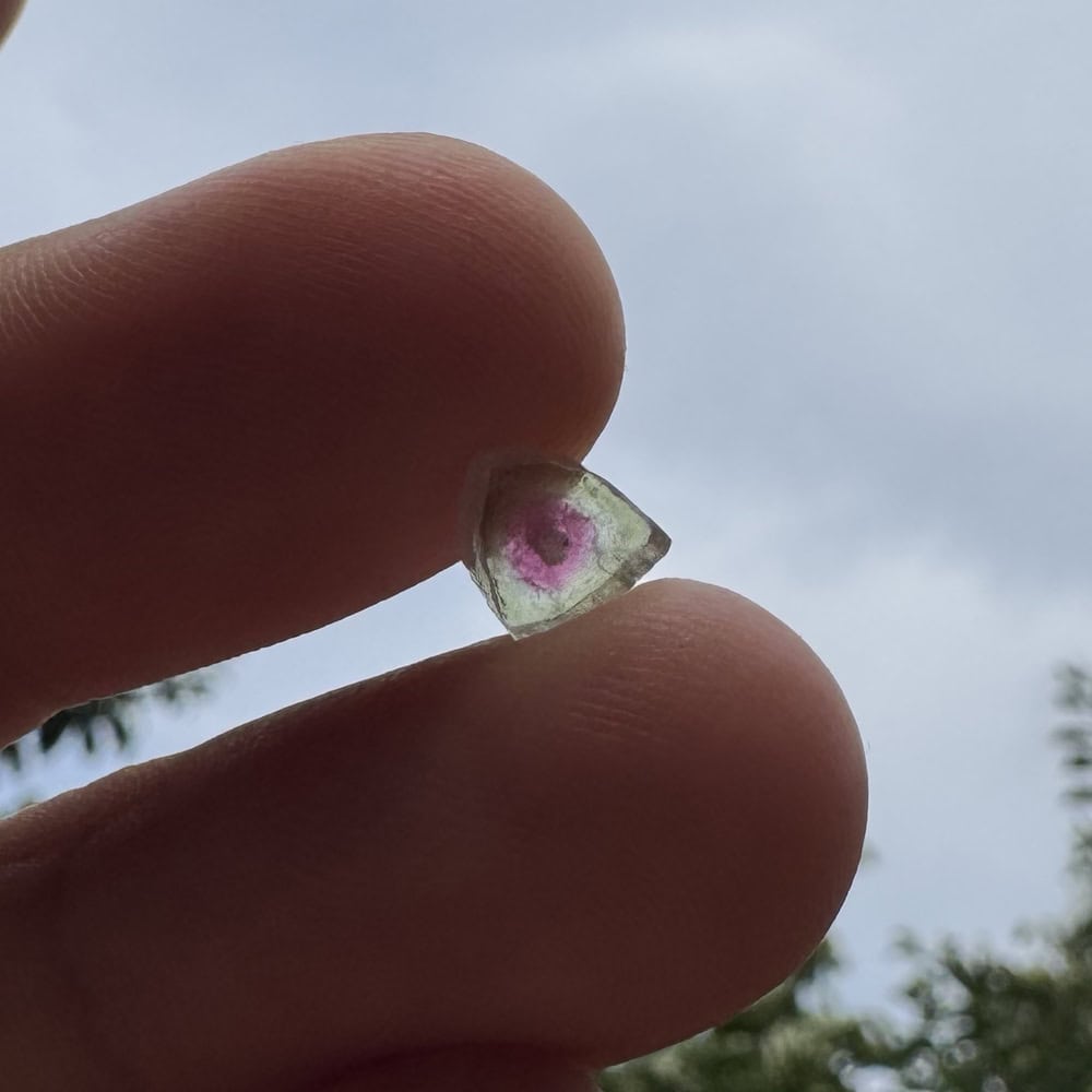 Turmalina watermelon cristal natural unicat cod a18 6x4mm 178ct