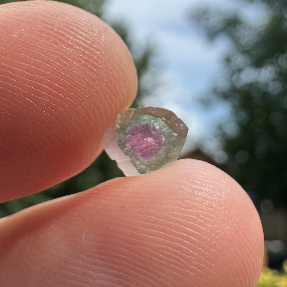 Turmalina watermelon cristal natural unicat cod a37 5x2mm 109ct