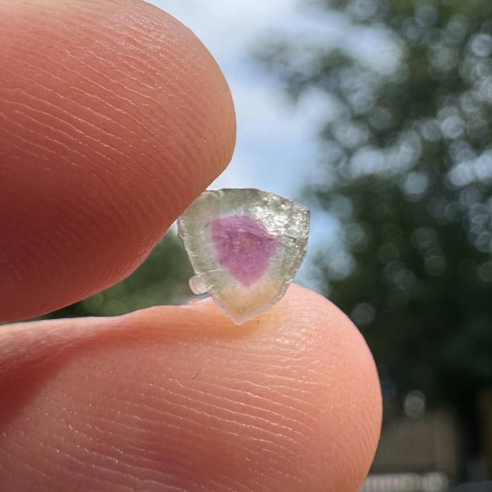 Turmalina watermelon cristal natural unicat cod a38 5x2mm 109ct