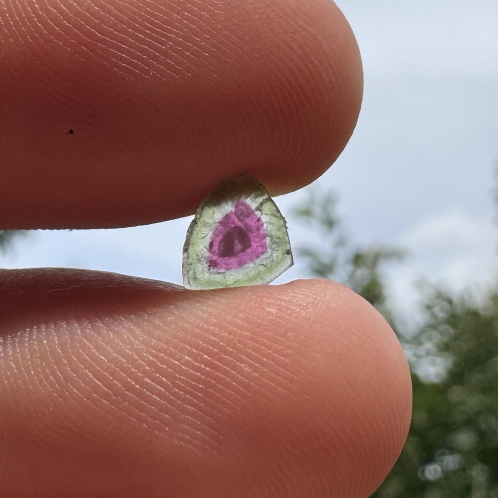 Turmalina watermelon cristal natural unicat cod a5 5x4mm 215ct