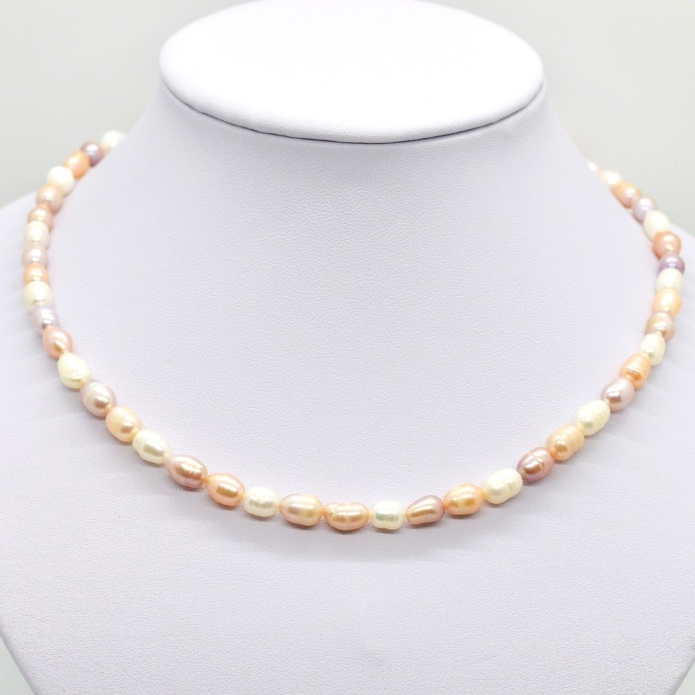 Colier perle de cultura lunguiete 7-9mm 3 culori