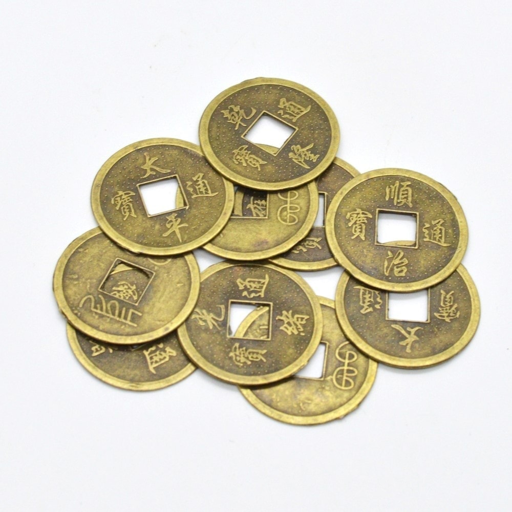 Banuti - monede chinezesti i-ching mari 10 buc