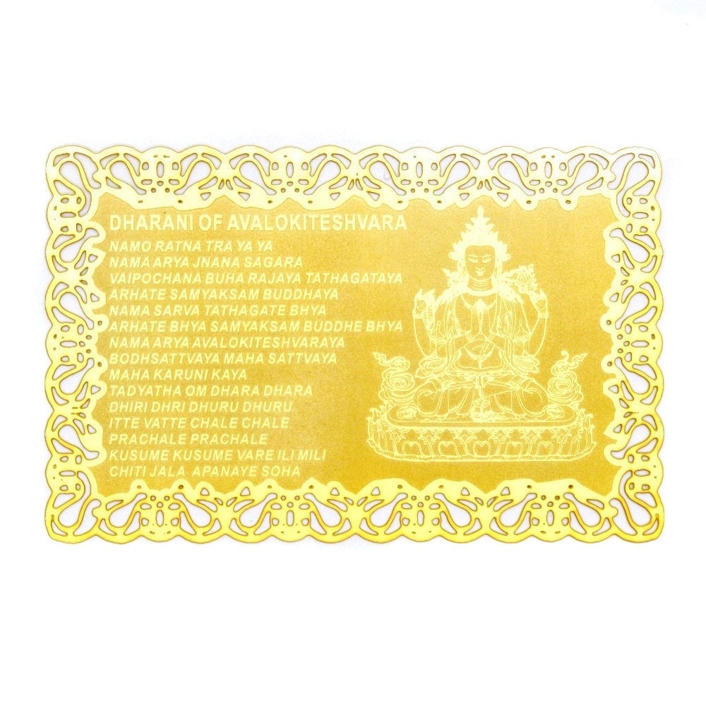 Card feng shui din metal - avalokiteshvara