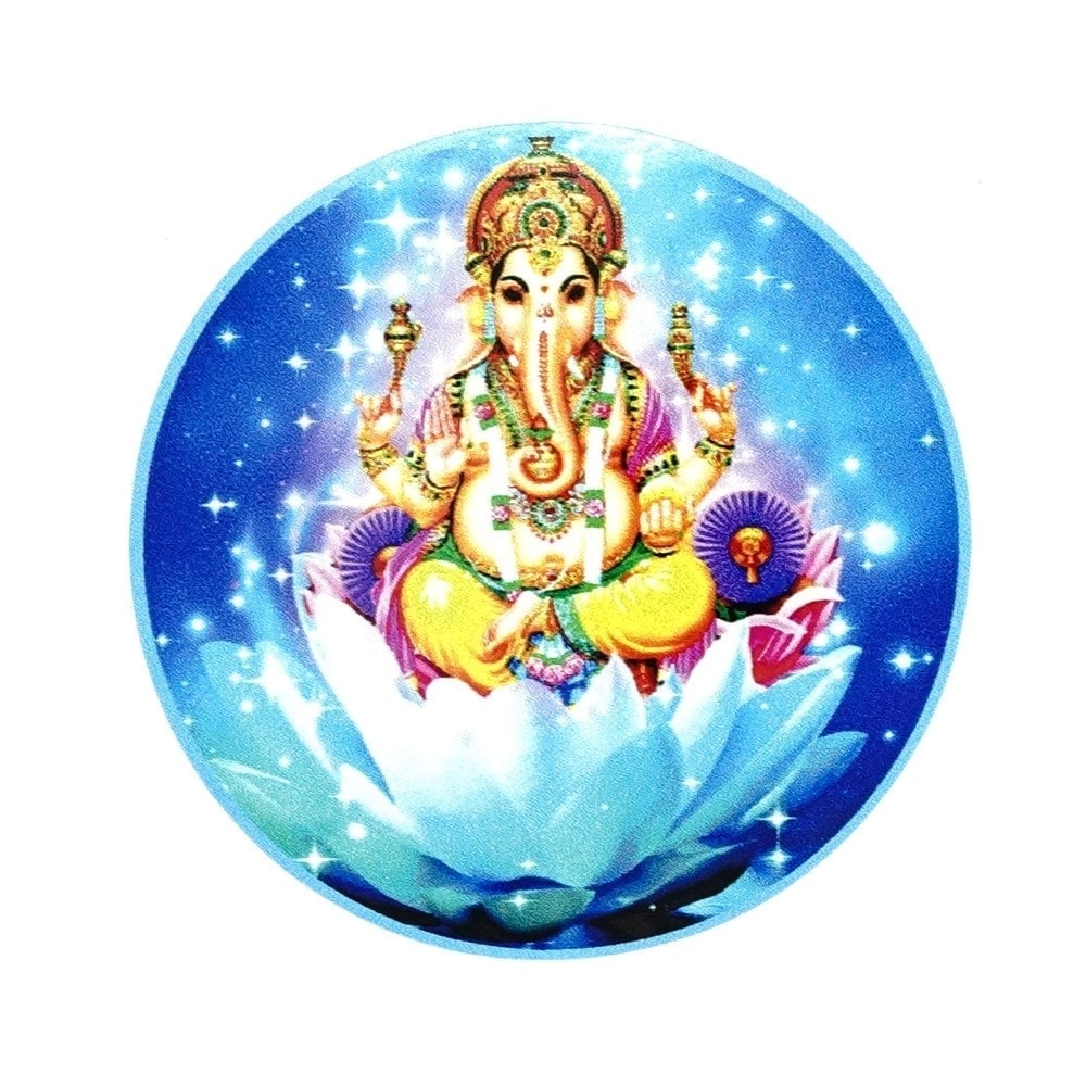 Abtibild feng shui ganesha pe lotus 6cm - 2020