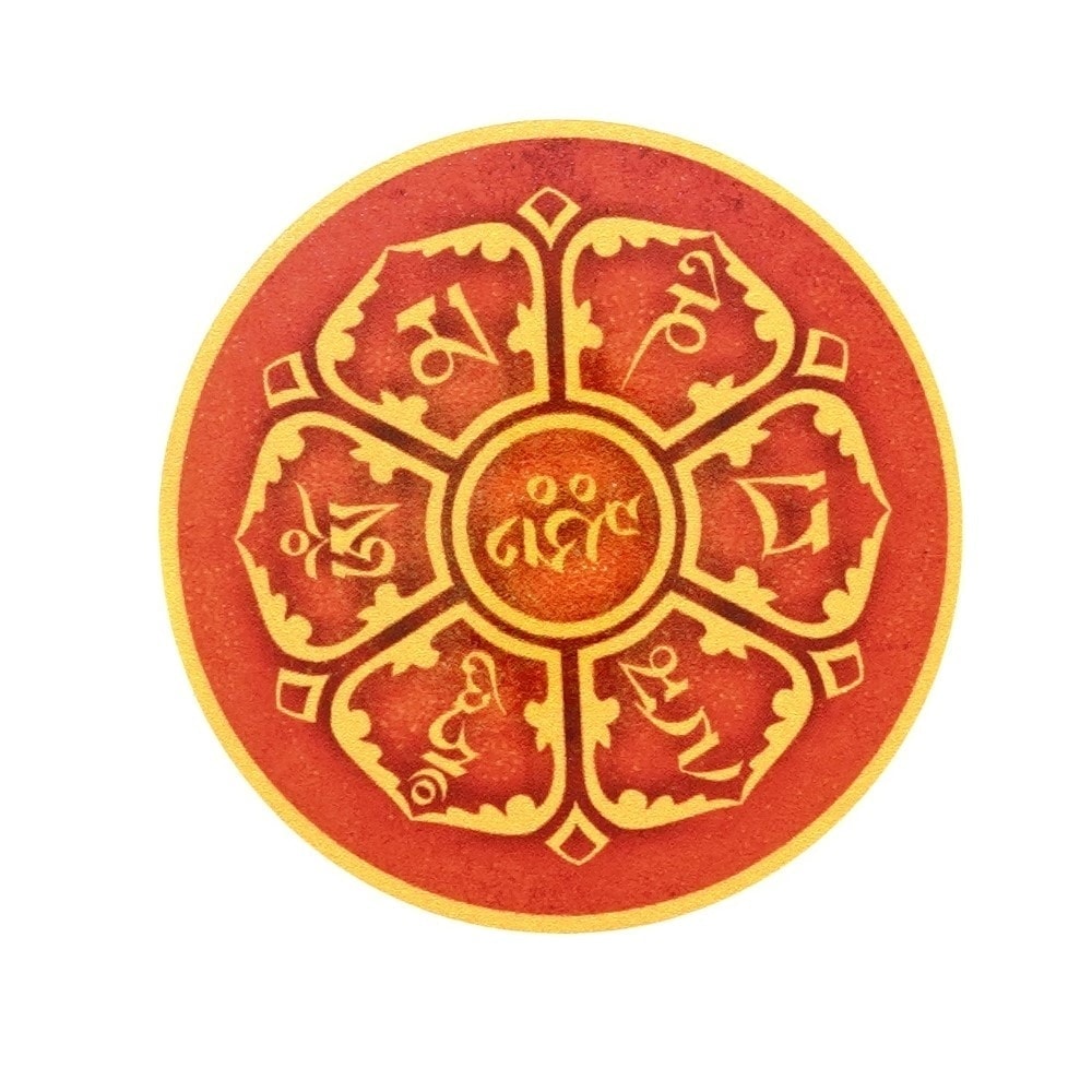 Abtibild feng shui om mani padme hum 6cm - 2020