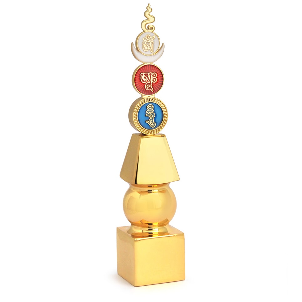 Statueta feng shui pagoda celor 5 elemente cu om ah hum 2020 - 25cm