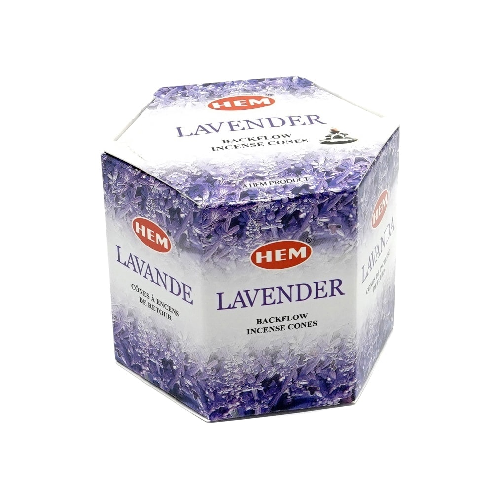 Conuri parfumate hem lavender backflow - 40 buc