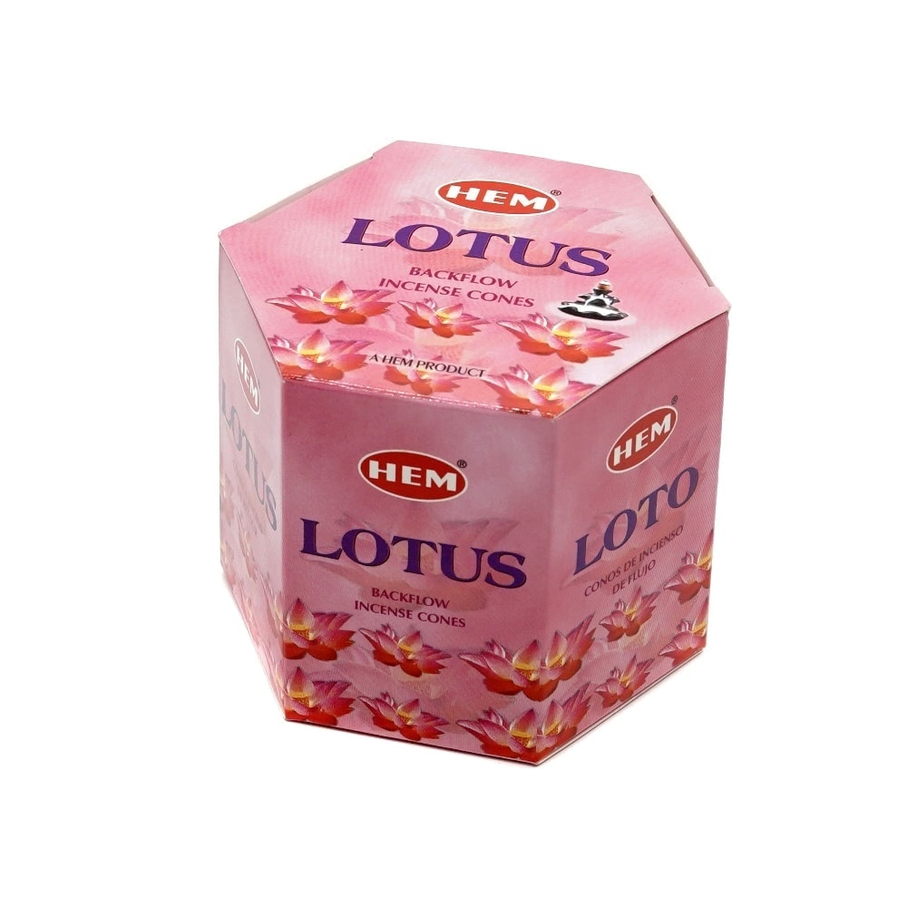 Conuri parfumate hem lotus backflow - 40 buc