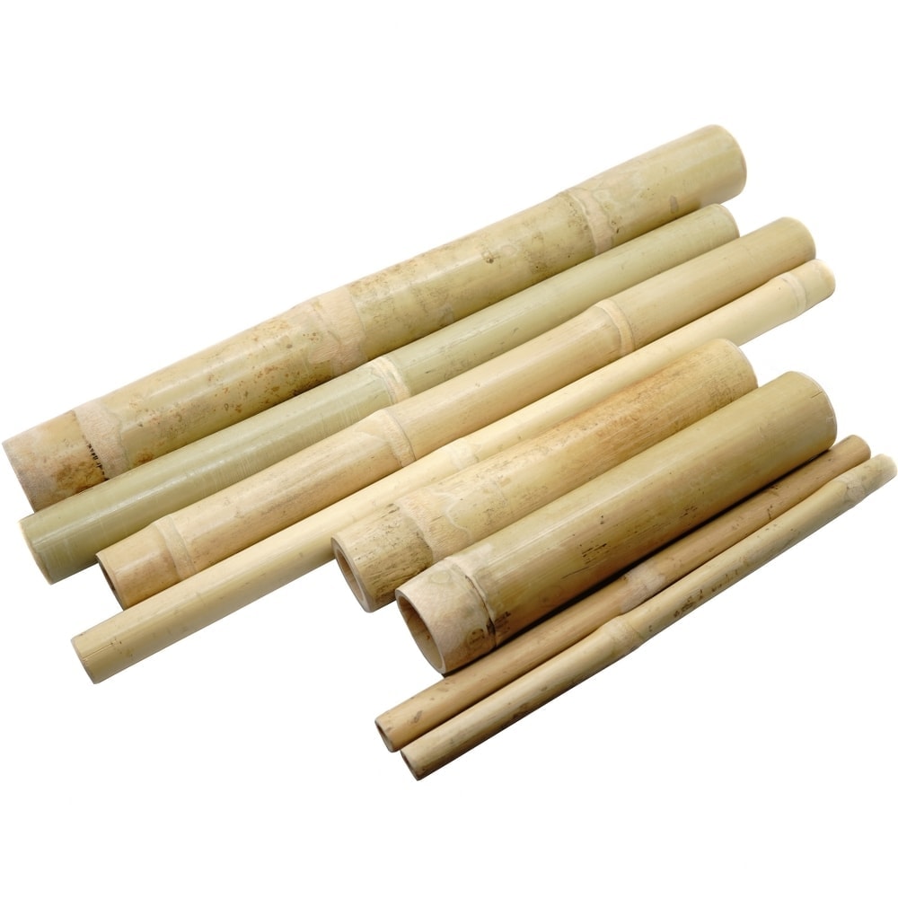 Set 8 bete din bambus pentru masaj saculet bumbac