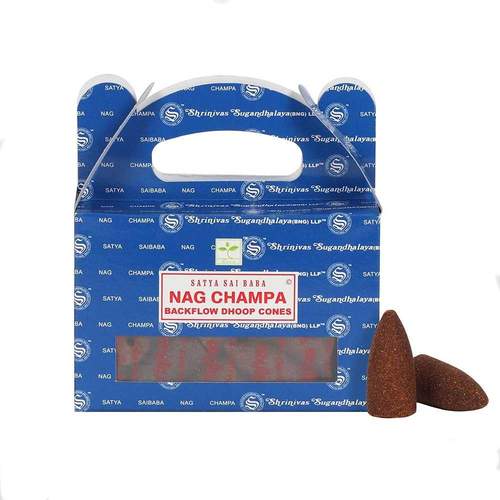 Conuri parfumate backflow satya - nag champa 24 buc