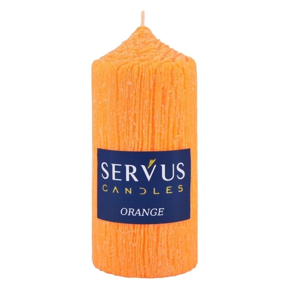 Lumanare parfumata orange cilindru 13cm portocalie servus