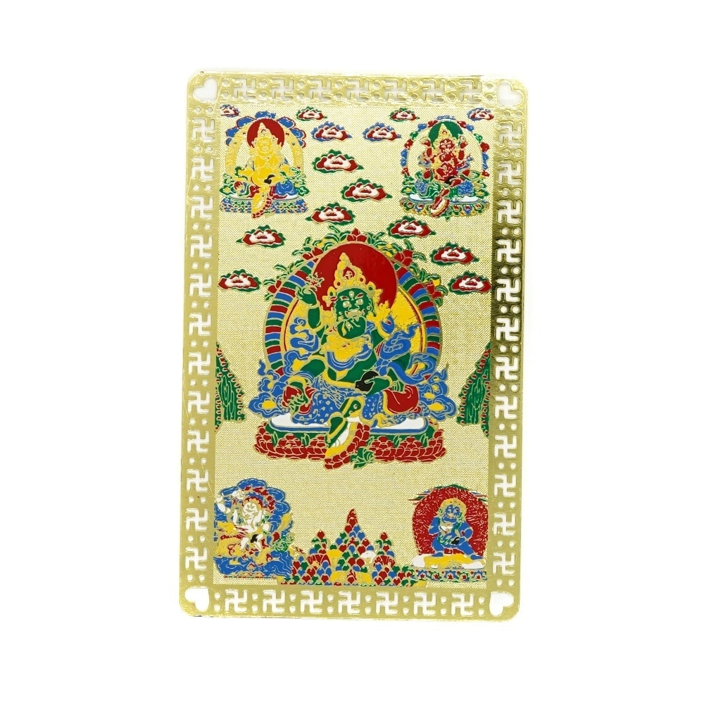 Card feng shui din metal cu dzambala anti-conflict