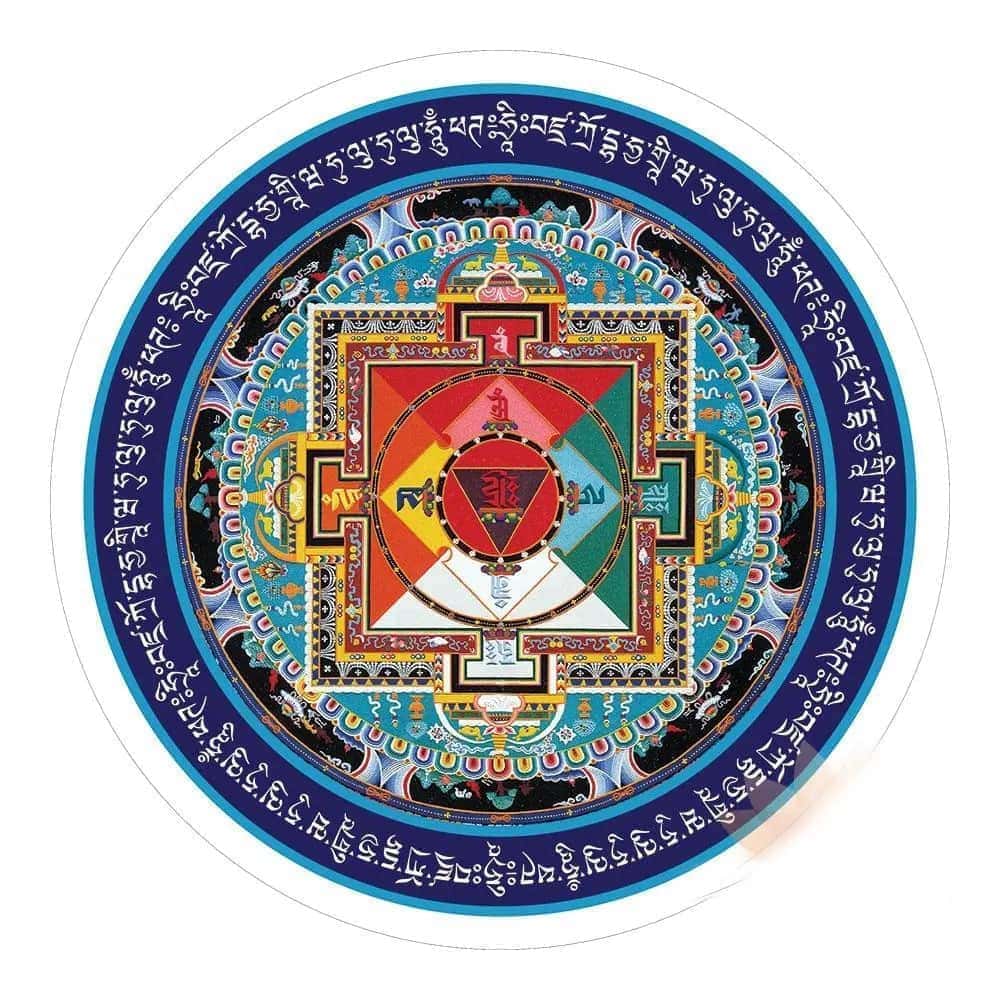 Abtibild feng shui cu mandala hayagriva - 11cm