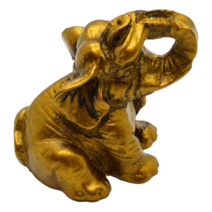 Statueta feng shui elefant mic din rasina 27cm model 2