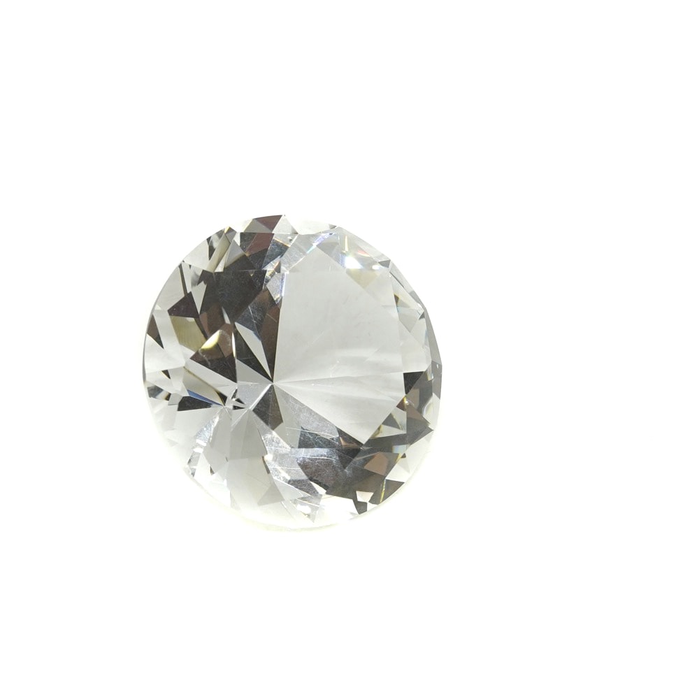 Cristal decorativ din sticla k9 diamant mediu - 4cm transparent