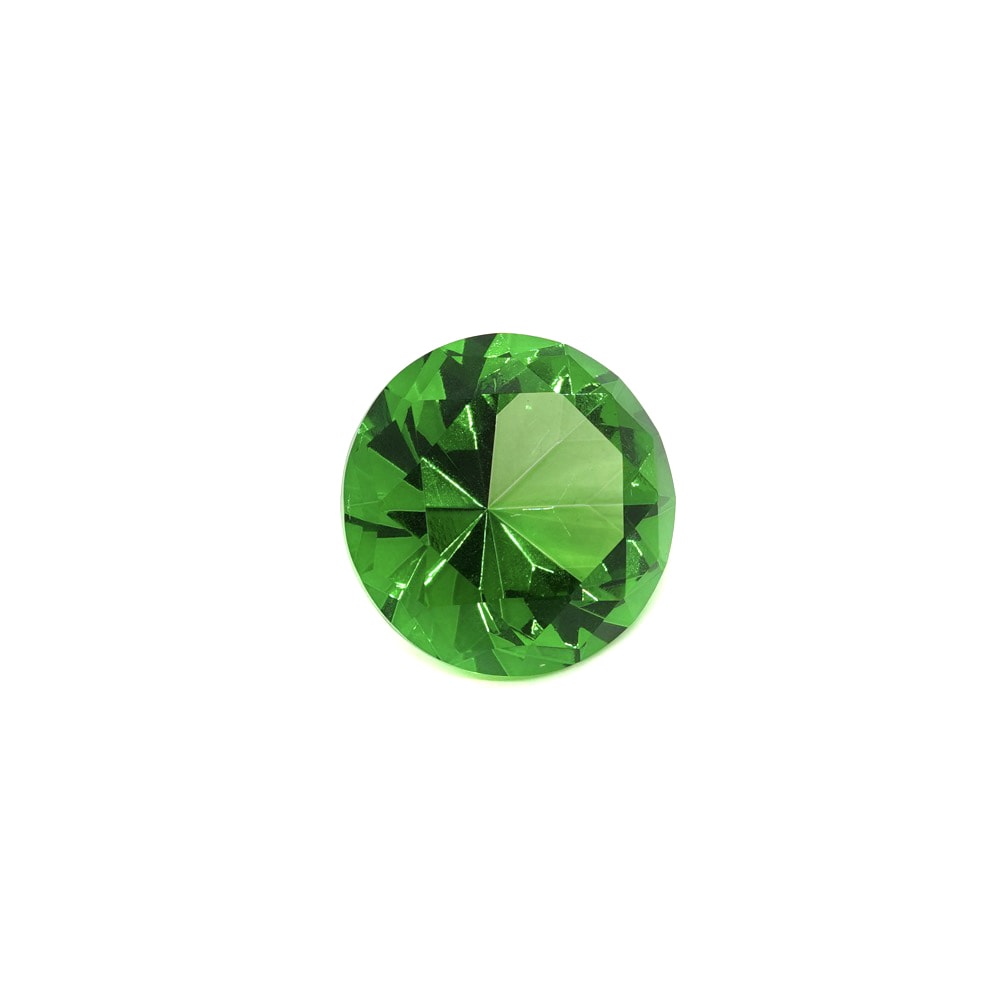 Cristal decorativ din sticla k9 diamant mediu - 4cm verde