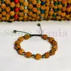 Bratara rudraksha 8mm si cuart fumuriu 4mm