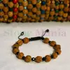 Bratara rudraksha 8mm si onix negru fatetat 4mm