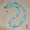 Colier larimar sfere 10mm si argint 925