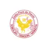 Abtibild sticker Feng Shui cu Cocos auriu si Floare de Piersic - 5cm